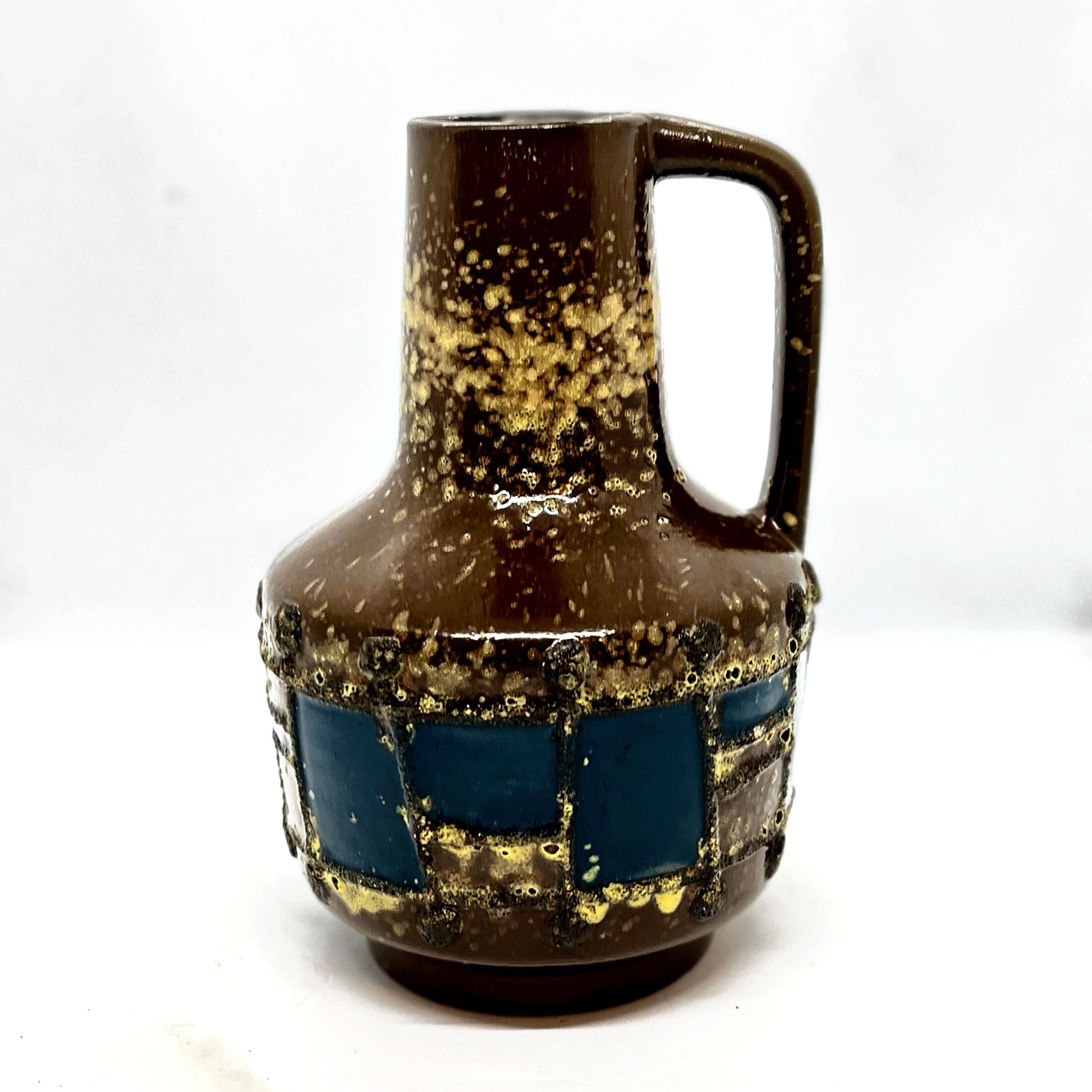 1970s mid-century modern ceramic vase VEB Haldensleben, Germany