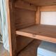 Old small workshop furniture made of wood.