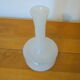 White lacquered glass vase