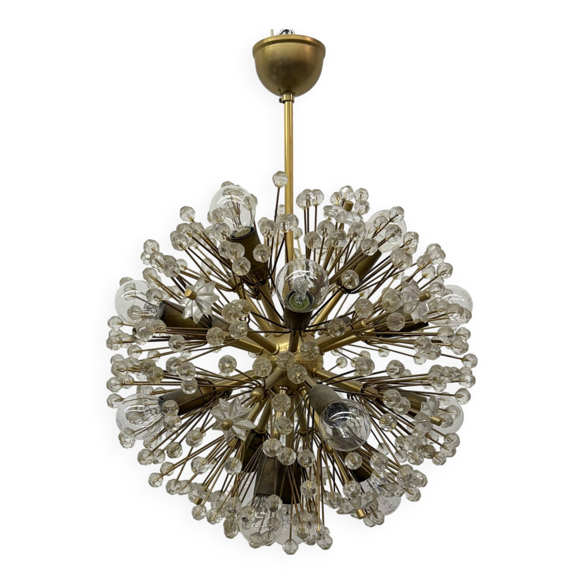 Starburst Brass Chandelier by Emil Stejnar , Austria 1960s