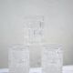 Carafe and 6 vintage glass glasses