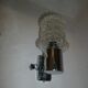 Pair of sconces glass chrome of the years 60/70