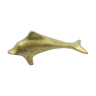 Brass dolphin statue