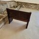 Small 19th century church chest bench in solid oak