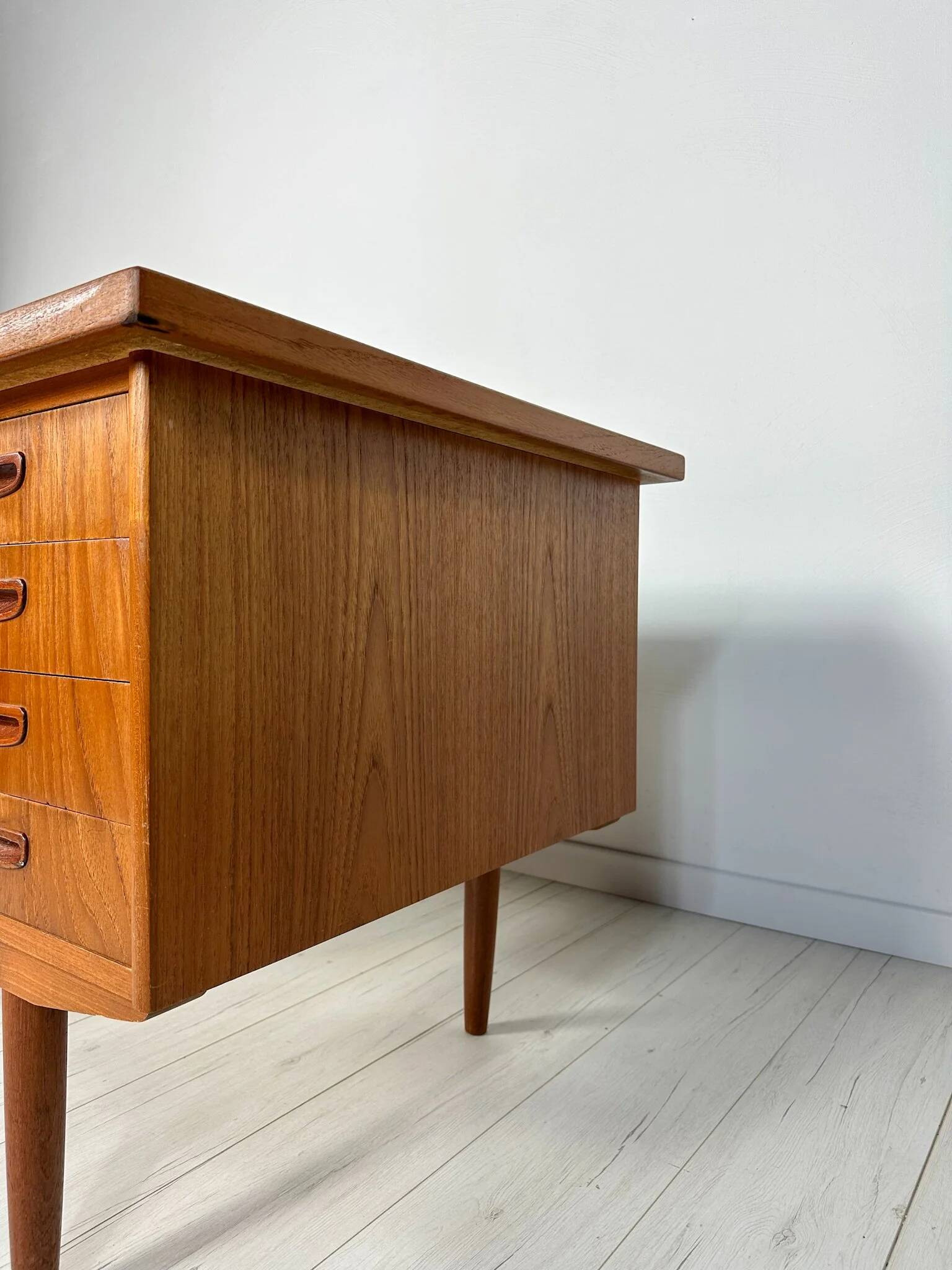 1960s Vintage Minimalistic Danish Teak Writing Desk