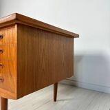 1960s Vintage Minimalistic Danish Teak Writing Desk