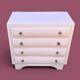 Vintage powder pink commode Farrow & Ball, matte finish