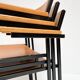 6 chaises empilables par Gijs van der Sluis, 1970