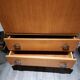 Vintage Scandinavian beech wood secretary