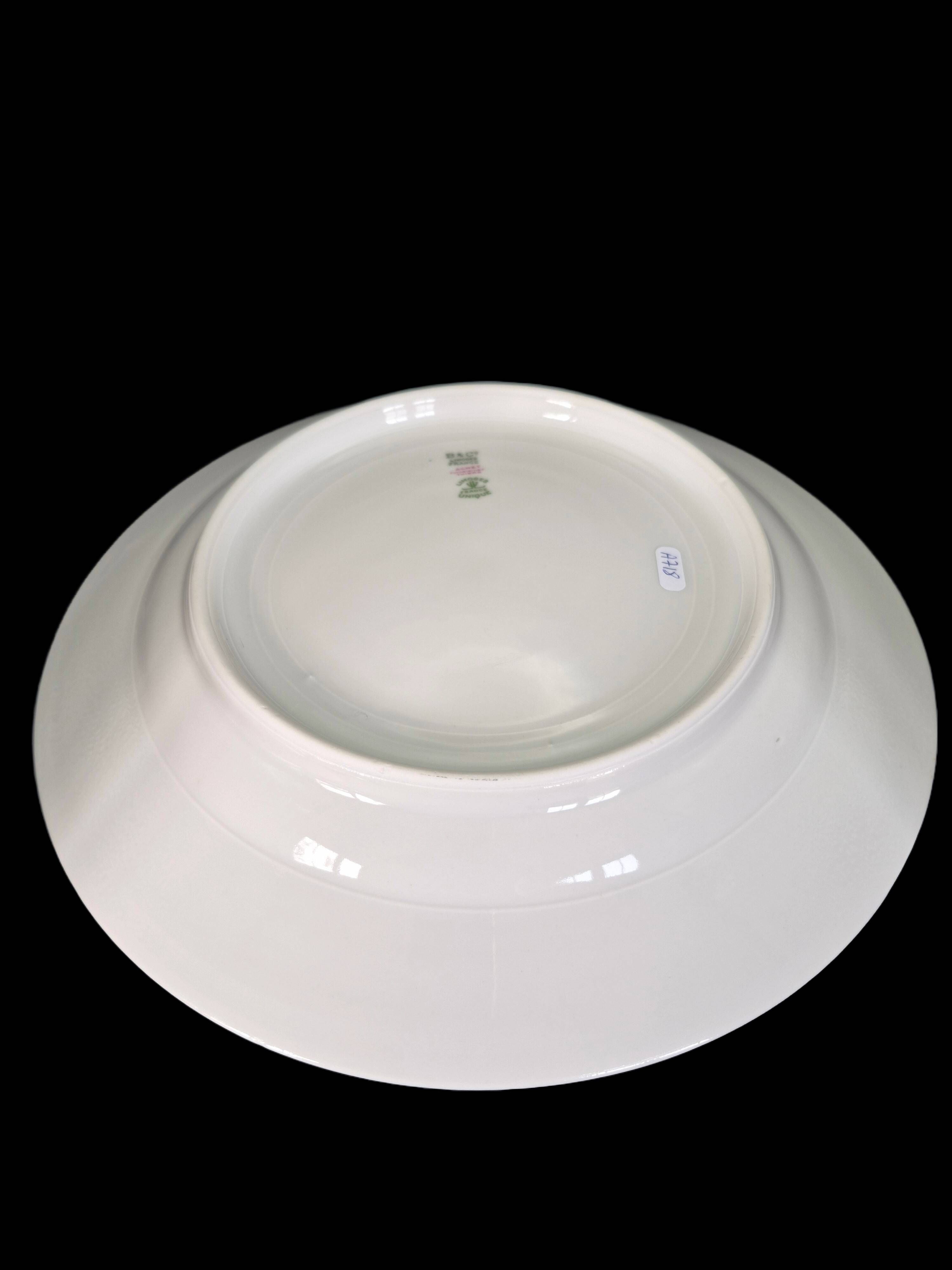 Large round serving dish, semi-deep, Bernardaud Limoges – Art Deco – A718