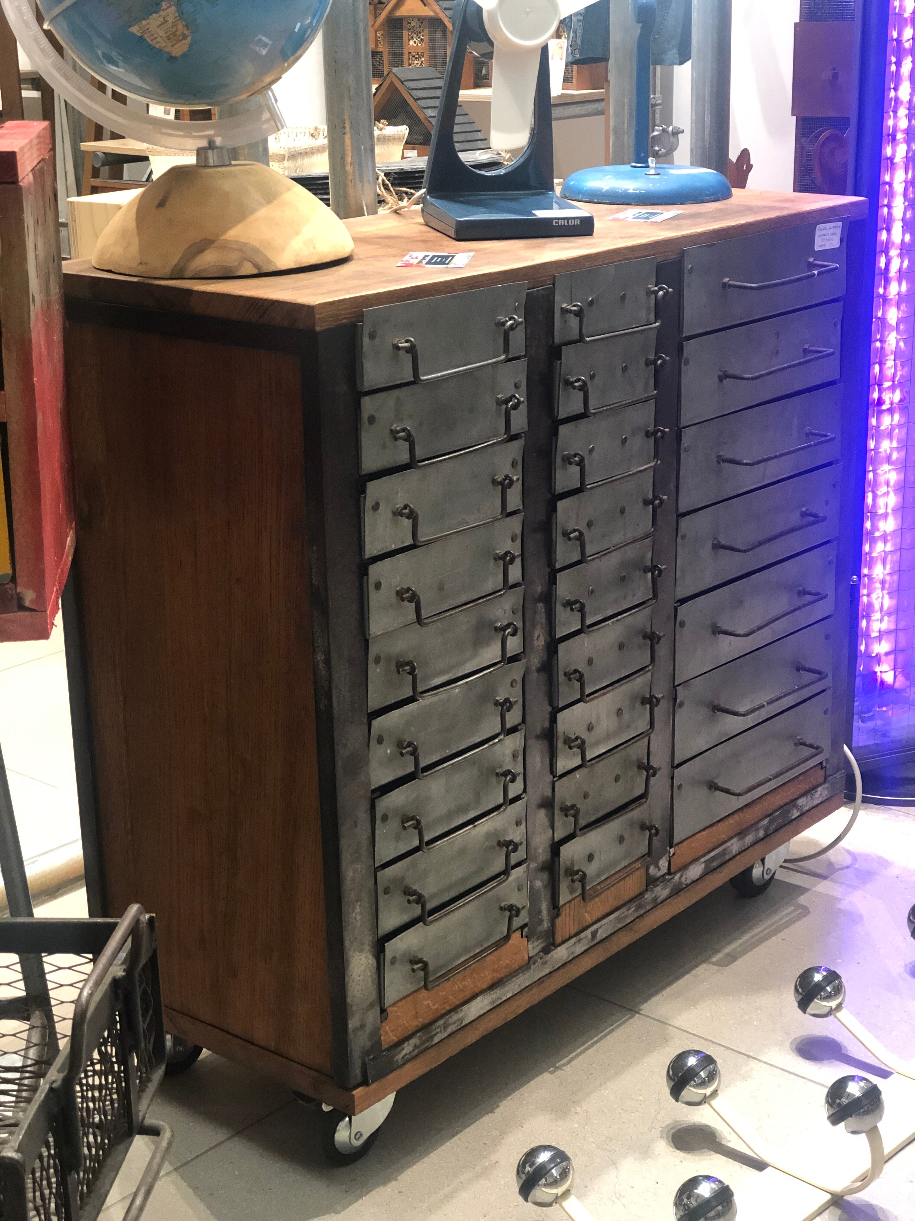 Metal and wood loom furniture