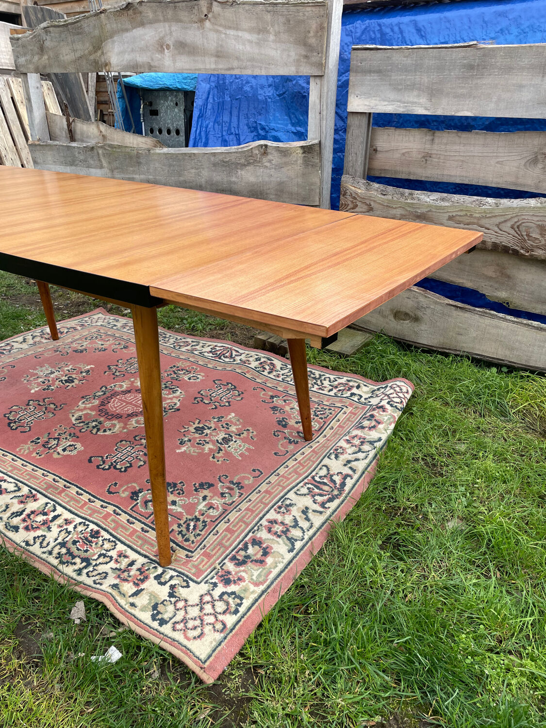 Vintage dining table designed by Charles Ramos from the 50s