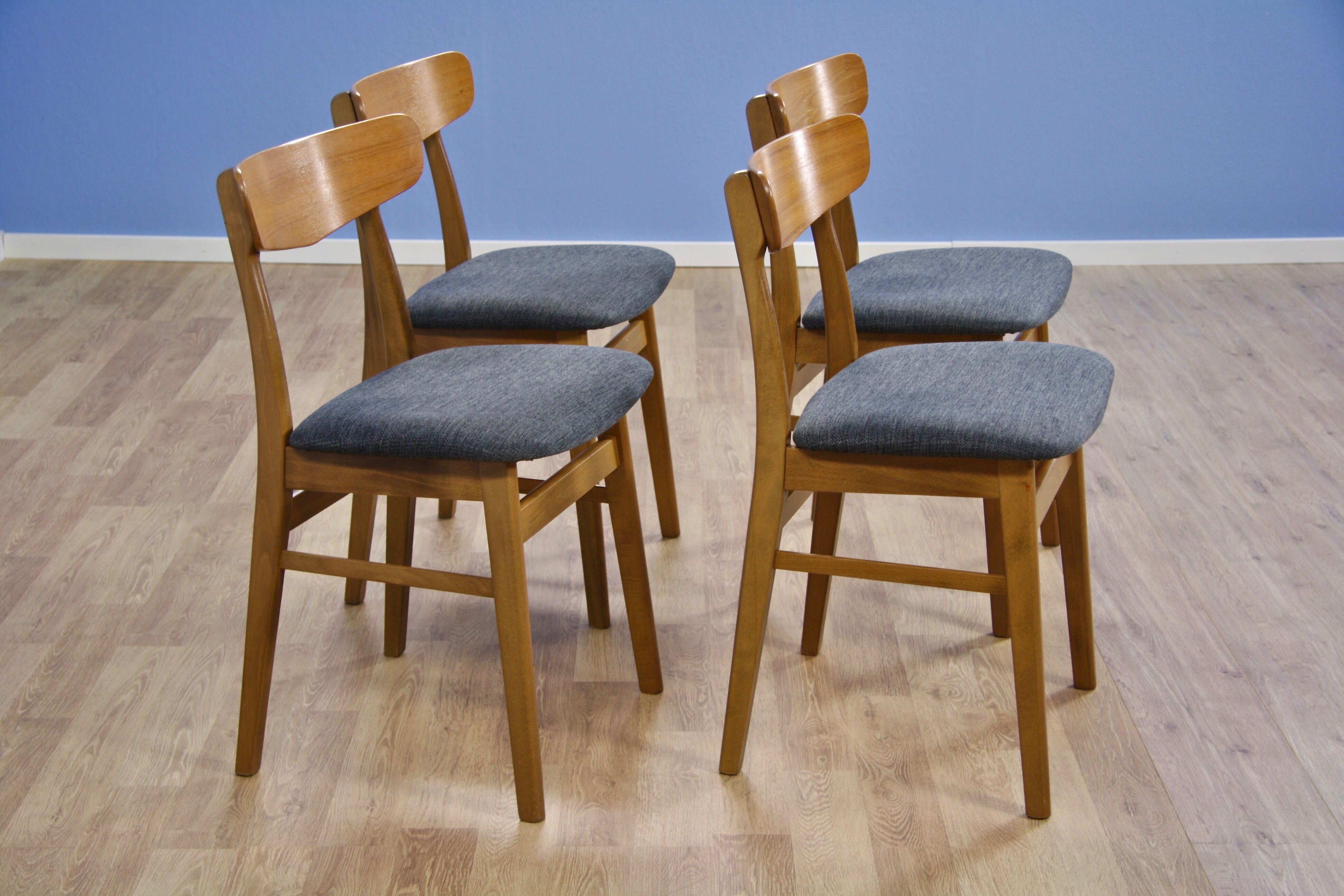 Set of 4 Danish dining chairs in teak by Farstrup Møbler, 1960s