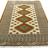Torkaman Authentic Persian Carpet 190x134cm