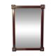 Miroir rectangulaire en bois du milieu du siècle