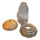 Trio de vases vintage de formes organiques