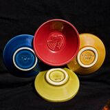 Air France : Old ashtrays / pocket drains / advertising cups in porcelain 1950's