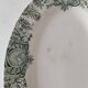 Plata oval iron earth A. Lebacqz & M. Bouchart St Amand Persian model