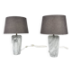 Italian Marble Table Lamps, 1980s