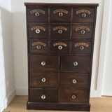Apothecary drawer unit