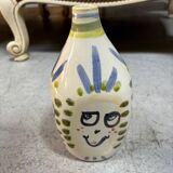 ceramic Vase decorated with Face 22cm