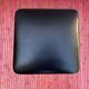 Tabouret vintage en skaï noir