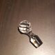 Molded glass carafe with silver frame