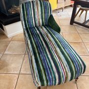 Beautiful velvet chaise longue from the early 20th century.