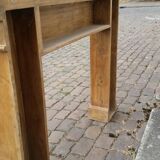 Wood fireplace mantle