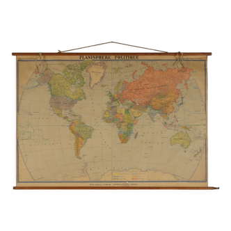 World School Map, 1950s