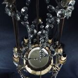 Lustre 6 lights in Crystal, Bronze, and Earthenware