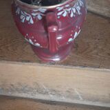 Pair of BKF earthenware vases and planter