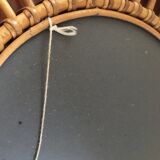 Vintage rattan sun mirror 70/80 47cm