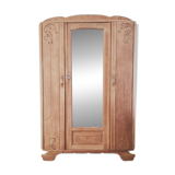 Art Deco solid oak wardrobe – elegant & rare