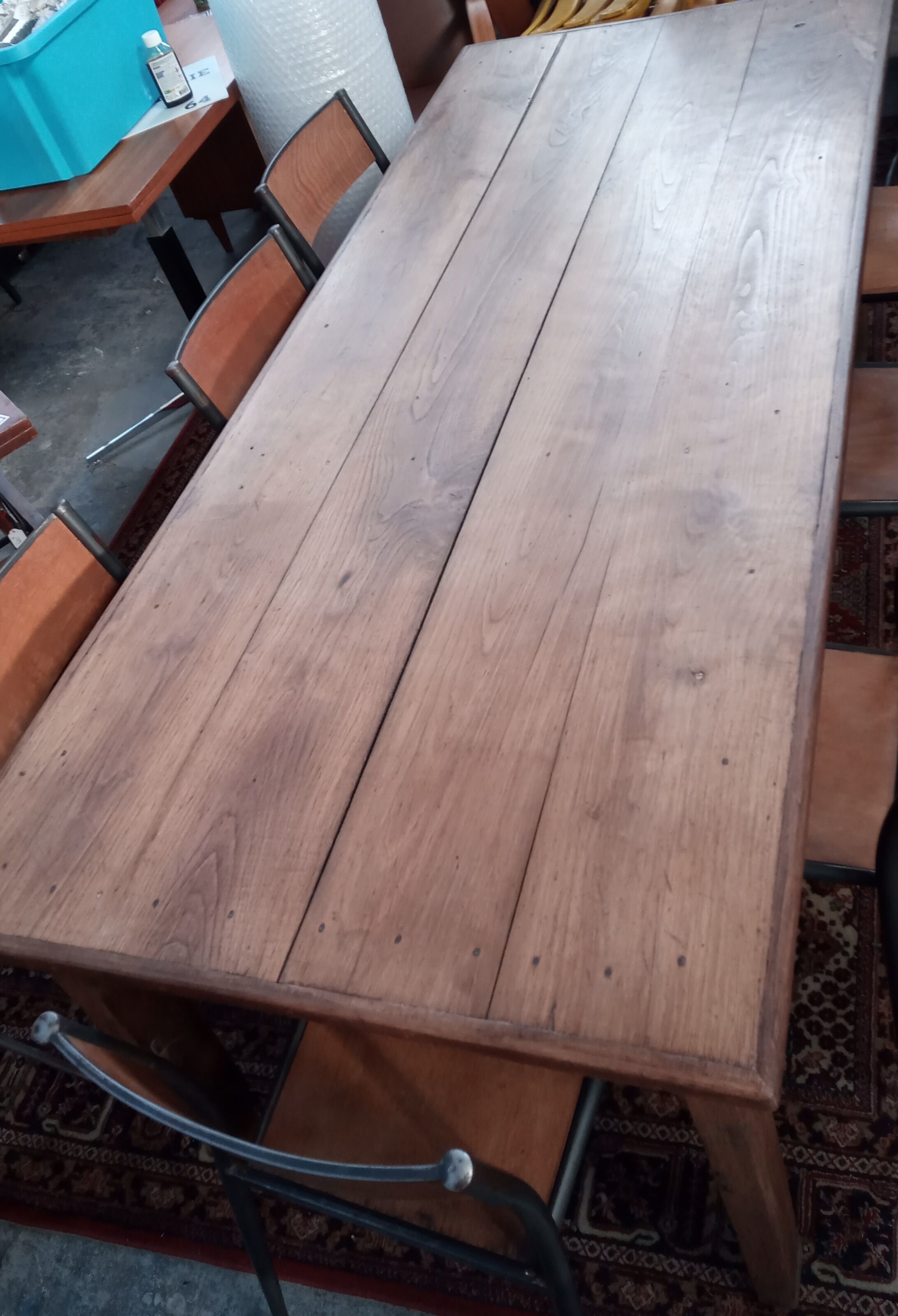 Oak and chestnut farm table