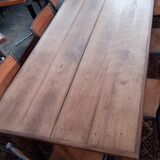 Oak and chestnut farm table