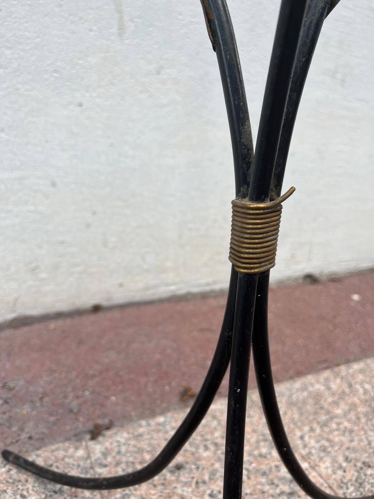 Porte plante en métal années 50