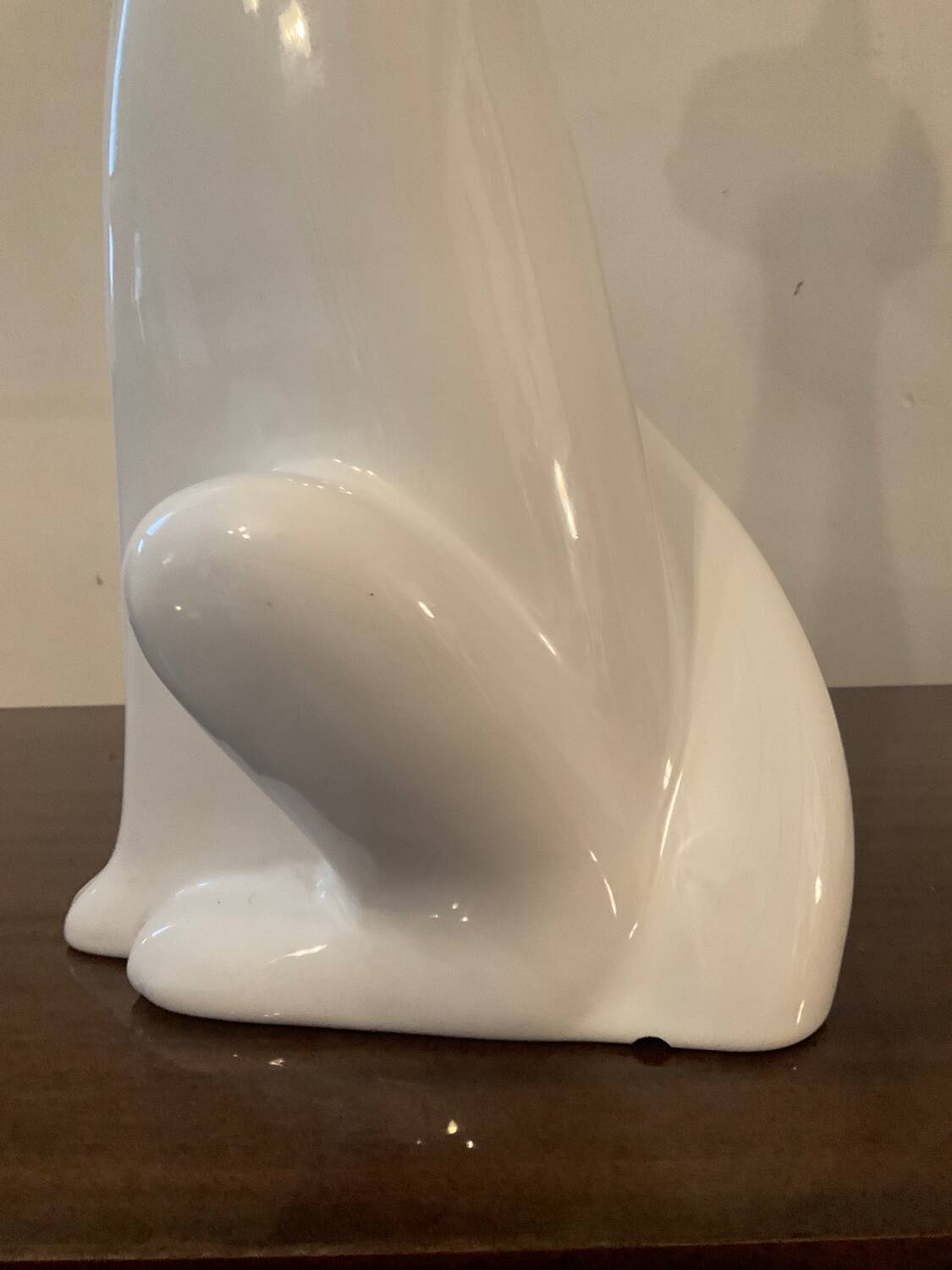 Vintage glazed ceramic cat 53cm