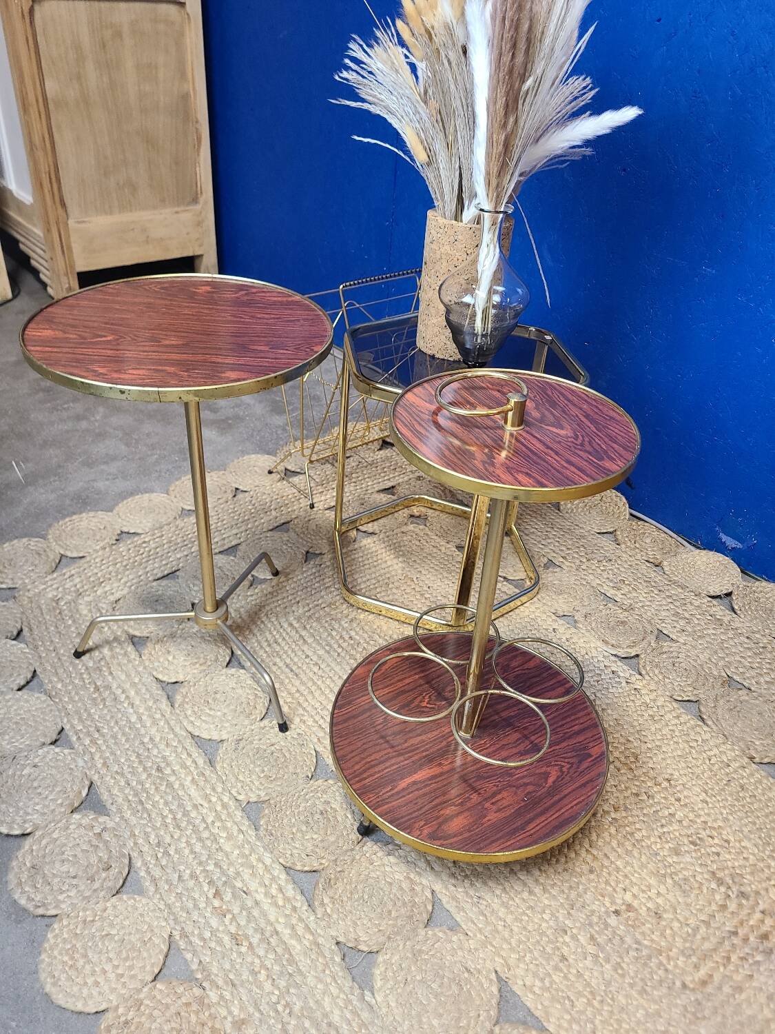 Vintage tripod bar table circa 1970