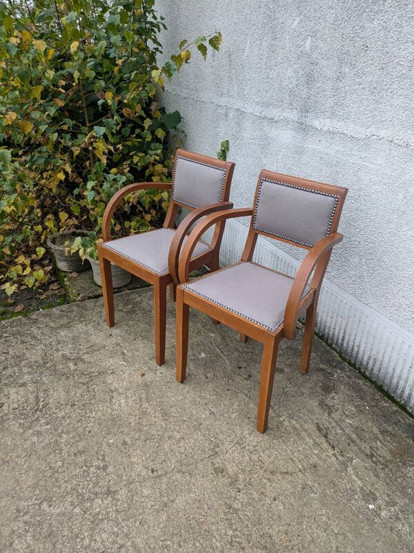 Paire de fauteuils bridge