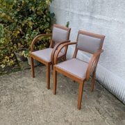 Pair of bridge armchairs
