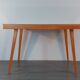Extendable table in Beech Frantisek Jiràk by Tatra, Vintage Czechoslovak 1950s