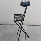 Cendrier sur pied vintage tripode année 50 60