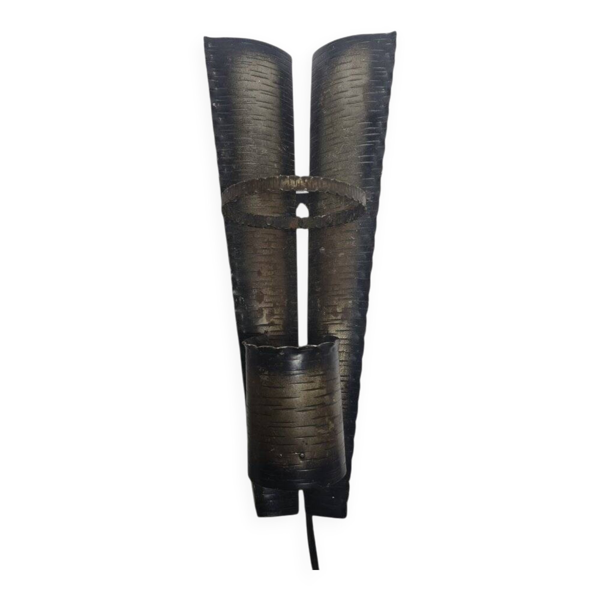 Polish brutalist wall lamp, 1970s