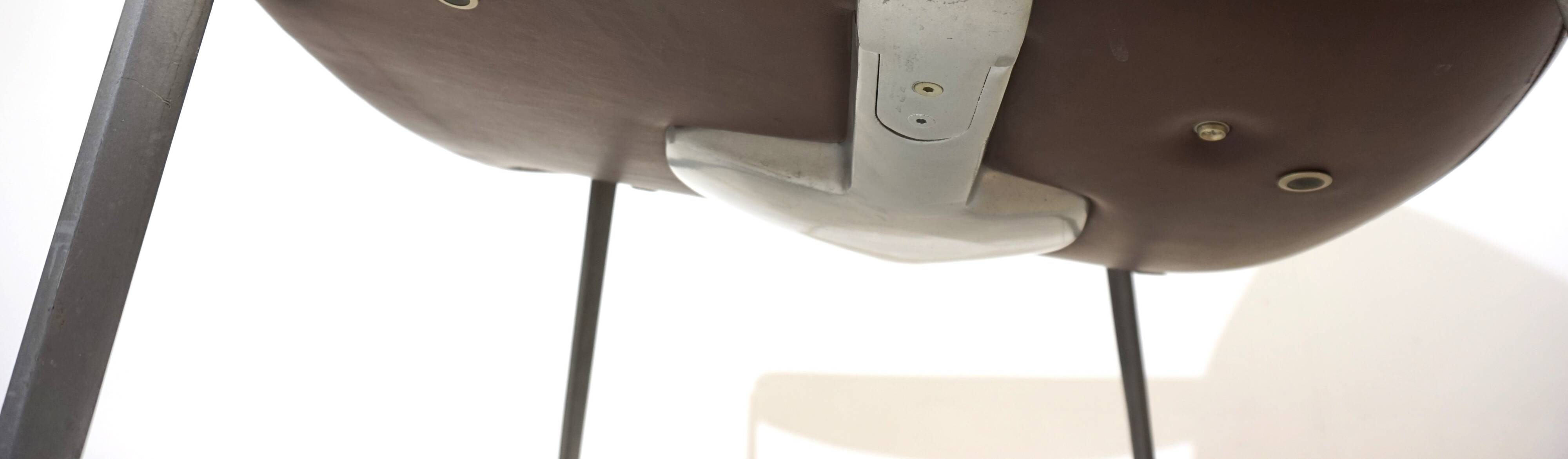 Röder Söhne leather lounge chair by Miller Borgsen