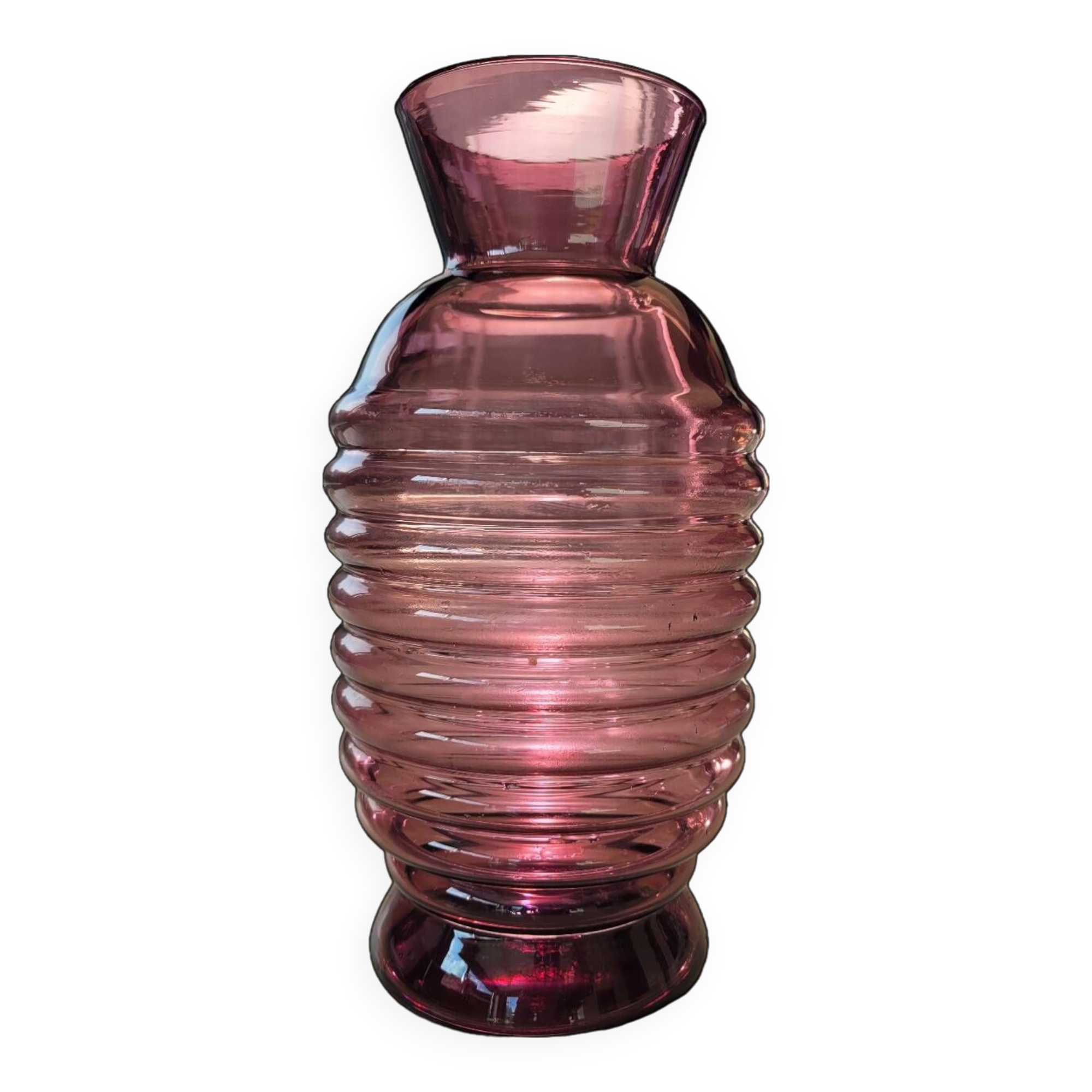 Art Deco style glass vase