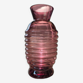 Vase style Art Déco en verre