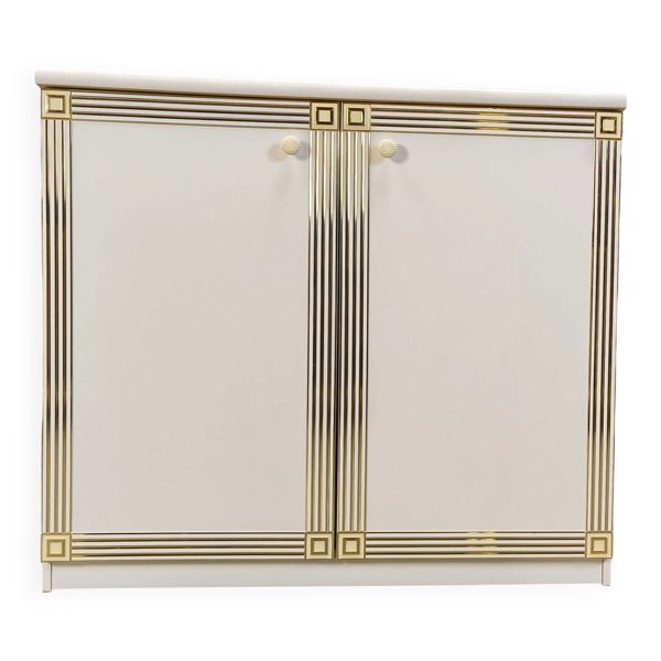 Cabinet de style Hollywood Regency, années 1980