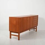 Scandinavian geometric sideboard from the 1960s