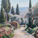 Peinture à l'huile d'André Boursier - Mougenot